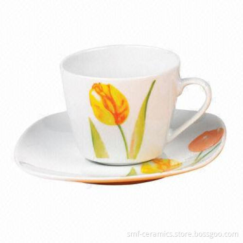 220cc Porcelain Cup and Saucer Set, Excellent Quality and Reasonable Price